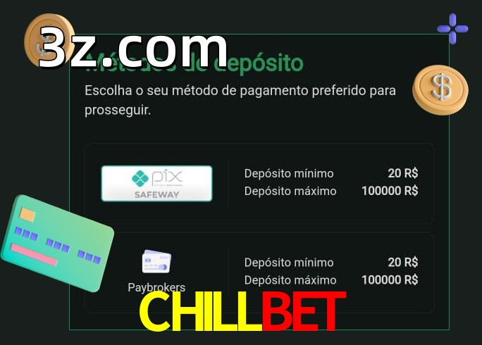O cassino CHILLBETbet oferece uma grande variedade de métodos de pagamento